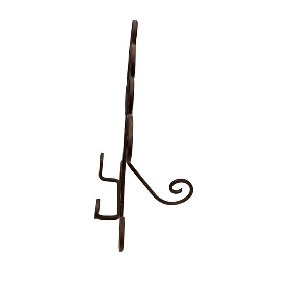 Vintage Decorative Scroll Metal Easel Display Stand For Plates & Frames - Picture 5 of 5